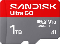Karta SanDisk Ultra GO MicroSDXC 1 TB Class 10 UHS-I/U1 A1 V10 (SDSQUGN-1T00-GN6MN)