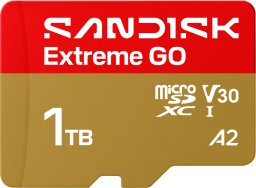 Karta SanDisk Extreme GO MicroSDXC 1 TB Class 10 UHS-I/U3 A2 V30 (SDSQXGN-1T00-GN6MN)