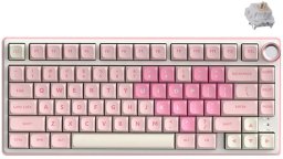 Klawiatura Royal Kludge R75 Pink Melody Przełączniki Beżowe (RK-R75-PNKMLDY-BEGSW-US)