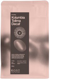 Kawa ziarnista ROST Kolumbia Tolima Decaf Omniroast 250g - kawa bezkofeinowa (5905658016210)