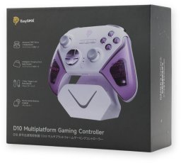 Pad EasySMX D10 Pad bezprzewodowy PC/Switch/iOS/Android/ Steam Deck fioletowy