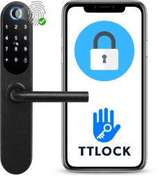 Spreest Zamek Elektroniczny KLAMKA DO DRZWI NA KOD SZYFR ODCISK PALCA TTLOCK RFID
