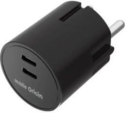 Ładowarka Mobile Origin PW33 Charger Plug 2x USB-C 30 W Czarny (MO-PW33-BLK)