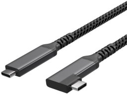 Shiverpeaks USB-C kabel do ładowania USB C/C 3.2 100W PD Textil 90°1m