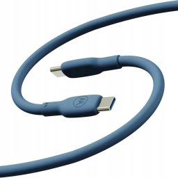 Kabel USB Motorola Silicone USB-C do USB-C 2m 100W 5A niebieski