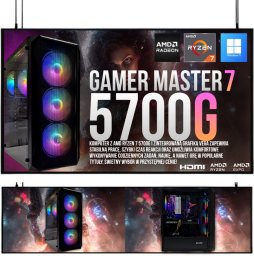 Adronix ZESTAW RYZEN GAMER MASTER 7|RYZEN 7|VEGA 8|32GB|1TB| WI-FI|WIN 11