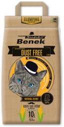 Żwirek dla kota Super Benek Dust Free Natural* Kukurydziany żwirek dla kotów 10 l