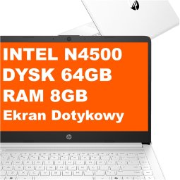 Laptop HP 14-dq3220nr / 14" / Intel N4500 / 8GB / 64GB eMMC / Windows 11 (B89MTUA)