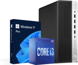 Komputer poleasingowy HP HP Prodesk 600 G4 SFF i3-8100 16 GB 512 GB SSD USB-C Displayport Szybki i Mały PC z Win11 Pro