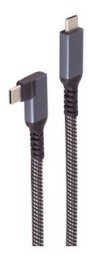 Shiverpeaks USB-C kabel do ładowania 3.2 90° 100W PD tekstylia (BS14-75014)