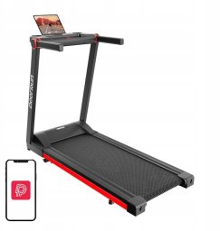 Bieżnia Urbogym Składana bieżnia elektryczna DeerRun A1 Pro (czarno-czerwona) (A1 Pro - Black&Red)
