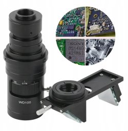 Rosfix Obiektyw + obrotowy moduł obraz 3D adapter 2D/3D do mikroskopu cyfrowego