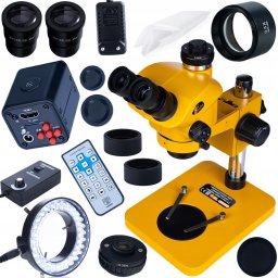 Mikroskop Rosfix SIRIUS TRINOKULAROWY 750x 4K 16MP SOCZEWKA LED 56x KAMERA HQ