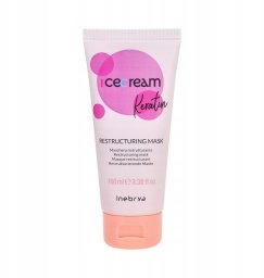 Inebrya , Ice Cream Keratin, Hair Treatment Cream Mask, Restructuring, 100 ml For Women