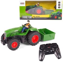 Blocki Traktor R/C z pilotem i przyczepą (6902024010529)