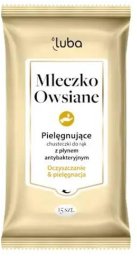 Luba Pielęgnujące chusteczki do rąk z płynem antybakteryjnym, 15 sztuk