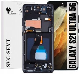 UTS-Group Wyświetlacz Do Samsung Galaxy S21 Ultra 5G G998 G998B LCD Oryginał HD Ramka (Oryginał HD, Ramka, Samsung S21 Ultra 5G 2021 SM-G998B, SM-G998B/DS)