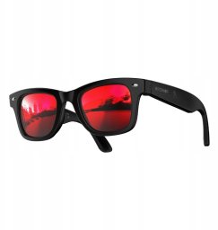 Blitzwolf Inteligentne okulary AI BW-AG1 z czerwonymi soczewkami