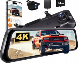 Wideorejestrator Dod Tech WOLFBOX G850 PRO lustrzana kamera samochodowa 12'' 4k 64 GB GPS WIFI