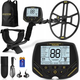 Multistore Wykrywacz metali DD90 wodoodporna cewka DD 4 tryby LCD Pinpoint