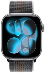 Crong Nylon - Pasek sportowy do Apple Watch 38/40/41/42 mm (Midnight Run) (CRG40NLBMDN)