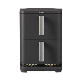 Frytkownica beztłuszczowa Jocca Air Fryer 10l (2x5l) 2200W Czarny