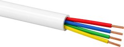 Elektrokabel Przewód telekomunikacyjny alarmowy YTDY 4x0.5 LSOH B2ca 100m biały Q-LANTEC (KS-YTDY-LS-04050-100B)