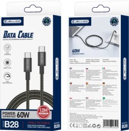 Jellico Kabel B28 USB-C - USB-C PD 60W 1M czarny