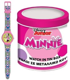 Pulio Zegarek analogowy w puszcze Minnie