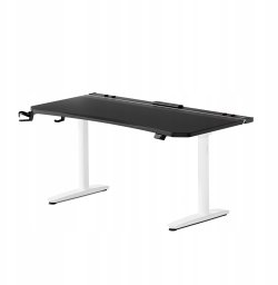 Diablo Chairs Biurko gamingowe elektryczne czarno-białe Diablo X-Forge 1600 (5907367511949)