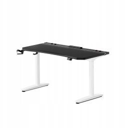Diablo Chairs Biurko gamingowe elektryczne czarno-białe Diablo X-Forge 1400 (5907367511901)