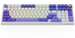 Klawiatura PROOVE Gaming Slicker Special Edition Huano Kobe biało-fioletowa