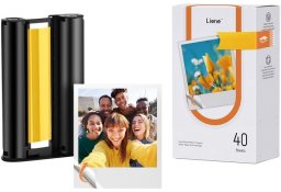 Liene Papier fotograficzny Amber 3x3" samoprzylepny 40 arkuszy + 1 wkład