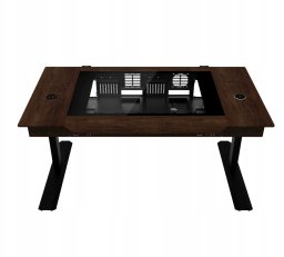 Biurko Lian Li DK07 Wood Brązowo-Czarne 148 cm x 87.7 cm