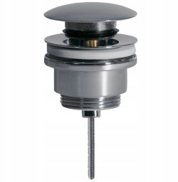 Tres Korek odpływowy Click-Clack, krótki Ø63 mm, chrom