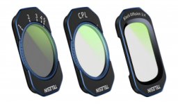 Filtr Greenl Zestaw filtrów CPL / VND / Black Mist 1 / 4 Telesin S5-FLT-44-TDJ do kamer DJI Osmo Pocket 4 / 3