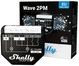 Shelly Włącznik światła Wave 2PM (Wave 2PM EU LR)