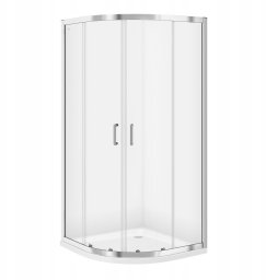 Cersanit Kabina prysznicowa półokrągła ZIP 90X90X190 szkło transparentne (EZZF1001901486)