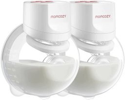 Momcozy S12 Pro Quick White Double Pack | Laktator muszlowy | Bezprzewodowy, podwójny, kolor biały (BP335-WH71000B12106-A)