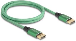 Kabel Delock DisplayPort Kabel 16K 60 Hz 1m grun Metall