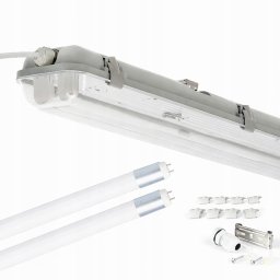 Loyal Lighting Oprawa IP65 LL 120cm + 2 x Tuba 120cm 6,5K LY-T8-12-65