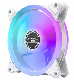 Wentylator Lovingcool YY-120 Logo ARGB Biały (YY-120-WHITE-LOGO)