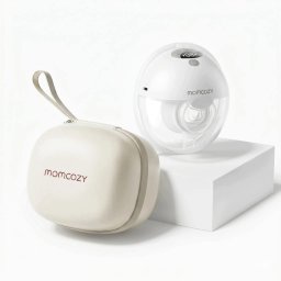 Momcozy M5 Smart Wearable Breast Pump – | Laktator muszlowy | Sterowanie aplikacją, bezprzewodowy, pojedynczy, kolor szary (BP380-GR70000B00105-C)