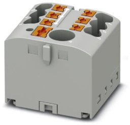 Phoenix Contact Blok rozdzielczy PTFIX 6/6X2,5 GY, szare złącze przemysłowe - 6 punktów przyłączeniowych o przekroju 2,5mm2 (3273330) /10szt./