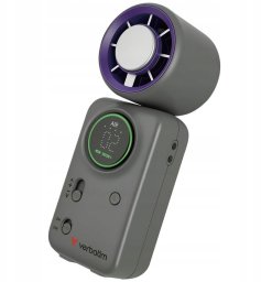 Wentylator Verbatim Mini wiatrak Cool `n` Go Ice Touch fioletowo szary 32347