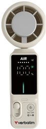 Wentylator Verbatim Ręczny wiatrak Cool `n` Go Ice Touch Pro biało srebrny 32348