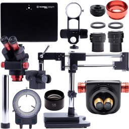 Mikroskop Techrebal Stereoskopowy OptiZoom 6558 DG6558T-B3 czarny - dodatkowa baza