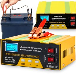 Azo Prostownik samochodowy akumulatorów auta funkcja naprawy 12v 24v ładowarka - er1085