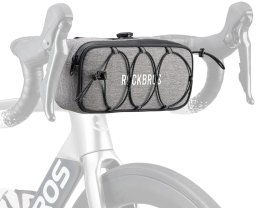 RockBros Torba na kierownicę 1,9L TL001 Road to Sky wodoodporna – szara (5907769391835)