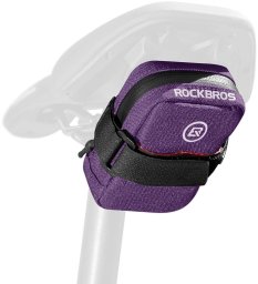RockBros Torba rowerowa F006 podsiodłowa 0,35 l - fioletowa (5907769391477)